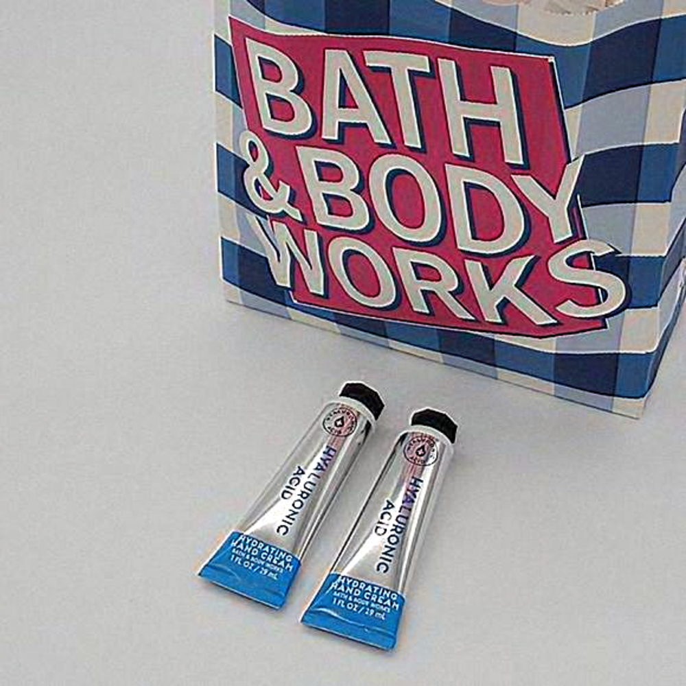 Bath & Body Works Hyaluronic Acid Hand Cream Lotion 1oz. Tube‎ x2